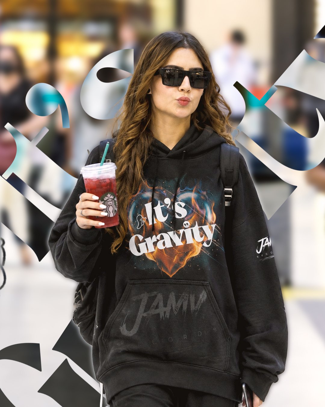 Moletom It's Gravity da JAMV Records em look urbano